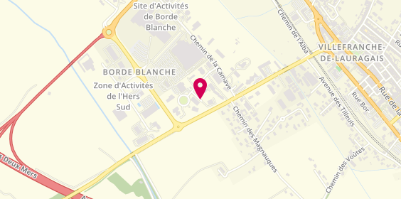 Plan de Contrôle technique WD AUTO BILAN SYSTEMS, 11 avenue de Bordé Blanche, 31290 Villefranche-de-Lauragais