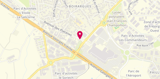 Plan de Auto Bilan Montpellierain, 1550 Avenue des Platanes, 34970 Lattes