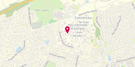 Plan de Sécuritest Castelnau, Zone Artisanale la Garrigue
91 avenue Blaise Pascal, 34170 Castelnau-le-Lez