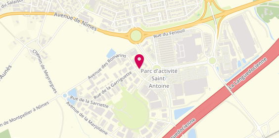 Plan de Autovision, 124 avenue des Romarins, 34130 Saint-Aunès