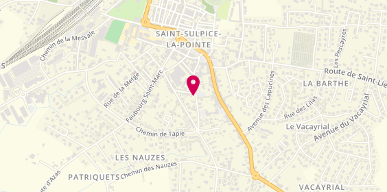 Plan de Saint-Sulpice Auto-Bilan, 751 Avenue des Terres Noires - Zone Industrielle, 81370 Saint-Sulpice