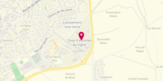 Plan de Autovision, Zone Aménagement du Vigné
79 Rue des Entrepreneurs, 30420 Calvisson