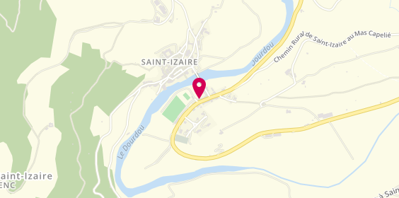 Plan de Centre contrôle technique DEKRA, La Planque Avenue de Saint-Affrique, 12480 Saint-Izaire