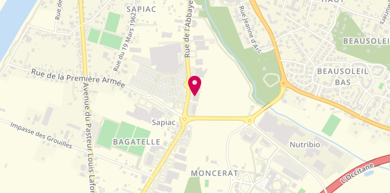 Plan de NORISKO, Zone Commerciale Sapiac
1255 Rue de l'Abbaye, 82000 Montauban