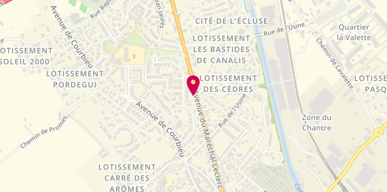 Plan de Autovision, 57 avenue du Maréchal Leclerc, 82100 Castelsarrasin