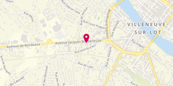 Plan de NORISKO, 21 avenue Jacques Bordeneuve, 47300 Villeneuve-sur-Lot