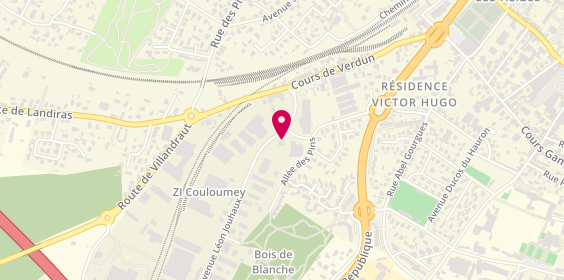Plan de Autovision, 3 Avenue Léon Jouhaux
Rue de Couloumey, 33210 Langon