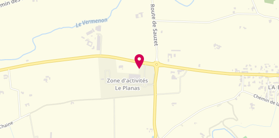 Plan de Centre contrôle technique DEKRA, Lieu-Dit le Planas, 26160 La Bâtie-Rolland