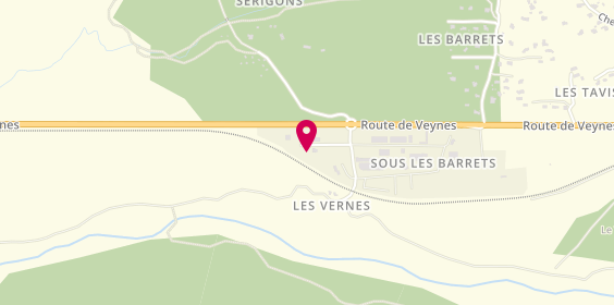 Plan de Centre contrôle technique DEKRA, Sous Les Barrets Zone Artisanale Les Iscles, le Village, 05400 La Roche-des-Arnauds