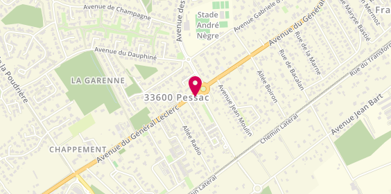 Plan de Autosur, 151 avenue du Général Leclerc, 33600 Pessac
