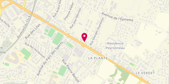 Plan de DEKRA, 33 avenue du Général de Gaulle, 33500 Libourne