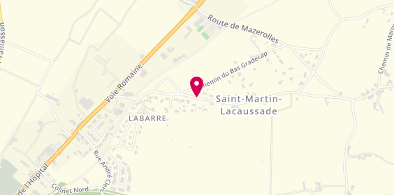 Plan de Auto-Moto Contrôle St Martin, Chemin Haut Gradecap, 33390 Saint-Martin-Lacaussade