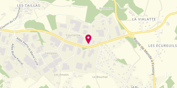 Plan de CTA St Pal de Mons, Zone Artisanale Les Pins, 43620 Saint-Pal-de-Mons