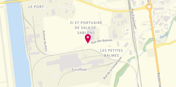 Plan de Dekra, Rue des Balmes, 38150 Salaise-sur-Sanne
