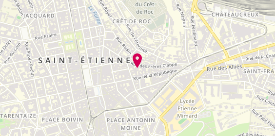 Plan de Sécuritest, 10 Rue Frères Chappe, 42000 Saint-Étienne