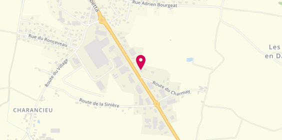 Plan de AUTOVISION, Zone Industrielle 
5 Route du Charmay, 38490 Charancieu