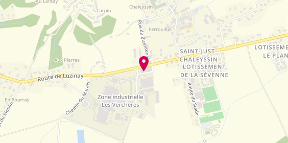 Plan de Contrôle technique CTA Saint-Just, Zone Industrielle 
Les Verchères, 38540 Saint-Just-Chaleyssin