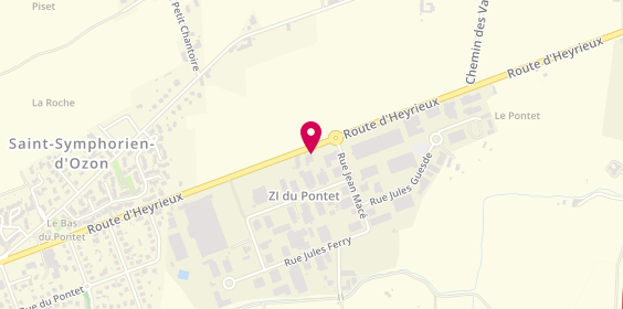Plan de Autovision, 1 Rue Jean Macé Zone Industrielle Du, 69360 Saint-Symphorien-d'Ozon