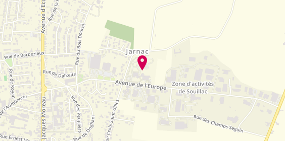 Plan de Jarnac Auto Controles, 53 Avenue de L&#039;Europe, 16200 Jarnac
