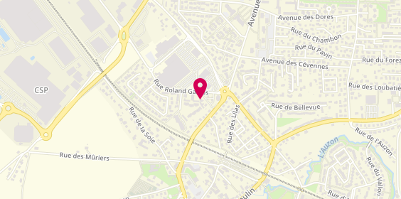 Plan de Centre contrôle technique NORISKO, Rue Roland Garros, 63670 Le Cendre