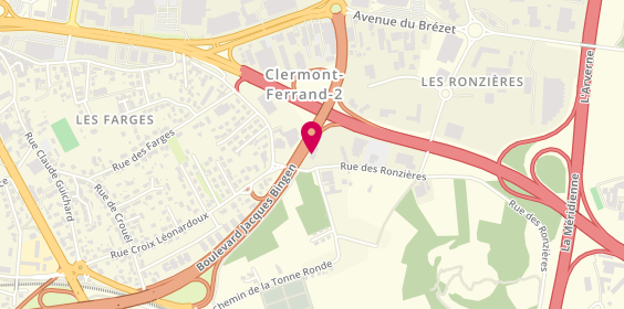Plan de Autovision Pl, Rue des Ronzières, 63000 Clermont-Ferrand