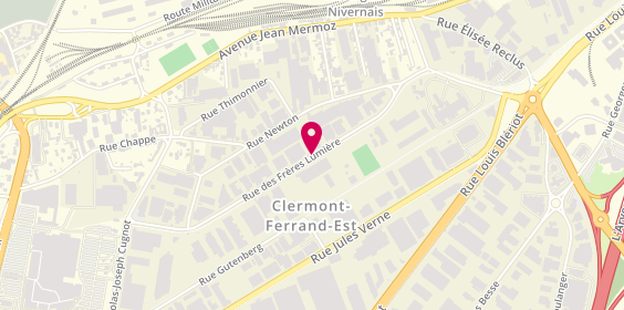 Plan de Cta63 le Brezet, 29 Rue des Freres Lumiere, 63100 Clermont-Ferrand