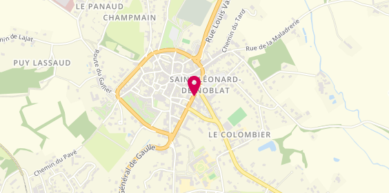 Plan de Autovision, 12 avenue du Champ de Mars, 87400 Saint-Léonard-de-Noblat