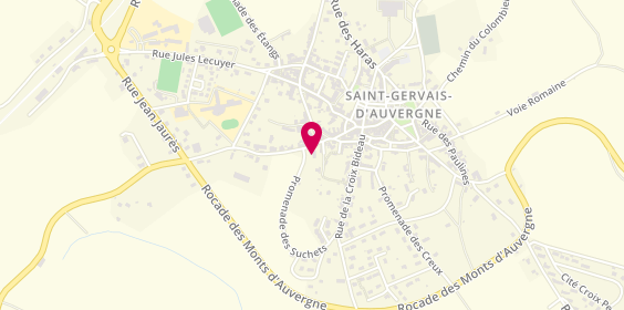 Plan de Auto Securite, Rue du Docteur Marc Jozancy, 63390 Saint-Gervais-d'Auvergne