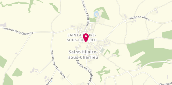 Plan de Sécuritest Auto Contrôle Soutrenons Affilié, Lieu-Dit Poteau, 42190 Saint-Hilaire-sous-Charlieu