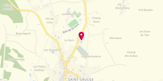 Plan de Auto sécurite, Route de Clamecy, 58330 Saint-Saulge