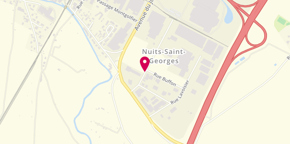 Plan de Nuits-Saint-Georges Auto Contrôle, Zone Industrielle la Renardiere Rue François Appert, 21700 Nuits-Saint-Georges