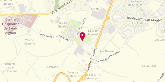 Plan de Centre de Contrôle Automobile, 160 Rue de Vau de Chaume, 41110 Saint-Aignan