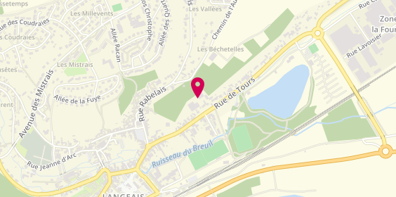 Plan de A3S Securitas, Centre Ville
43 Rue de Tours, 37130 Langeais