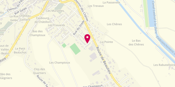 Plan de Dekra Controle Technique Chatillonnais, Champtoux, 45360 Châtillon-sur-Loire
