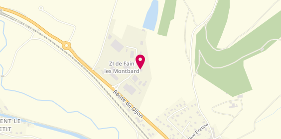 Plan de Centre contrôle technique DEKRA, 3 Bis Rue des Martinets, 21500 Fain-lès-Montbard