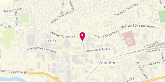 Plan de DEKRA, 34 Rue de Courtiras, 41100 Vendôme