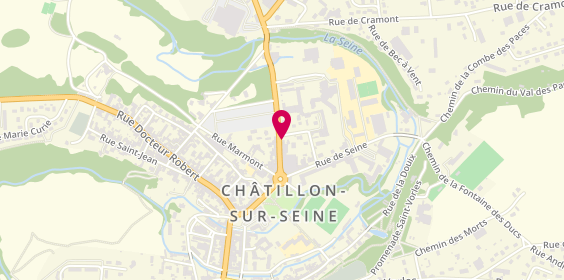 Plan de Centre contrôle technique DEKRA, 4 Ter Rue de la Libération, 21400 Châtillon-sur-Seine