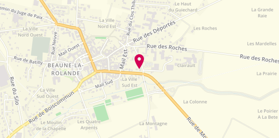 Plan de Centre contrôle technique beaune la rolande, 7 Rue de Montargis, 45340 Beaune-la-Rolande