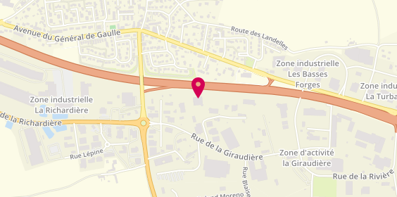 Plan de Autovision Pl, Zone d'Activité Fourerie - Cour des Roses Route de Paris, 35530 Noyal-sur-Vilaine