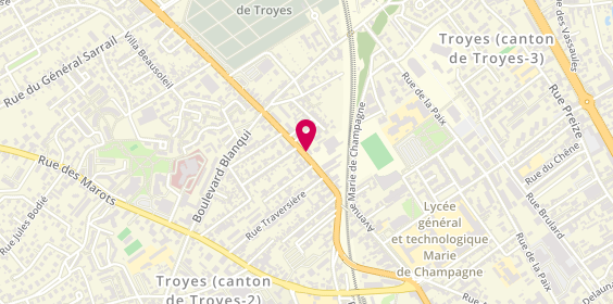 Plan de Dekra - Easy Controle, 156 avenue du Général Leclerc, 10000 Troyes