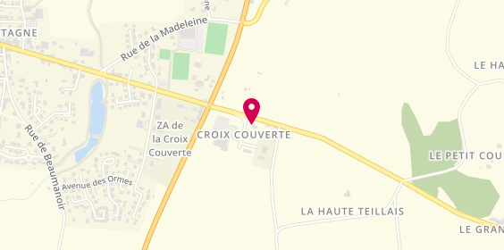 Plan de Auto Bilan Sens, Zone Artisanale de la Croix Couverte A Coté de Intermarche, 35490 Vieux-Vy-sur-Couesnon