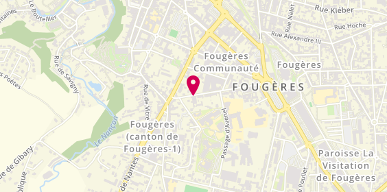 Plan de Auto Bilan Fougeres, 10 Rue Pasteur, 35300 Fougères