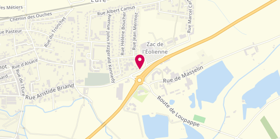 Plan de Courville Auto Controle, 4 Rue Beauce, 28190 Courville-sur-Eure