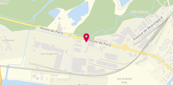 Plan de Nogent Auto Contrôle, Cours Antoine Lavoisier
Les Guignons Zone Industrielle, 10400 Nogent-sur-Seine