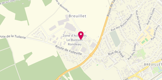 Plan de Auto Bilan Breuillet, 8 Rue Buisson Rondeau, 91650 Breuillet