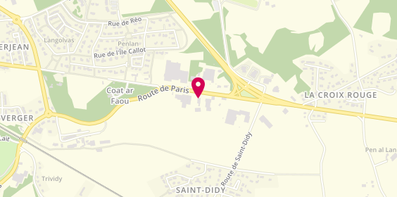 Plan de Verifauto, La Croix Rouge
Route de Paris, 29600 Morlaix