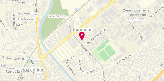 Plan de Centre de Controle Technique Hoenheim, 8 Rue du Chêne, 67800 Hœnheim
