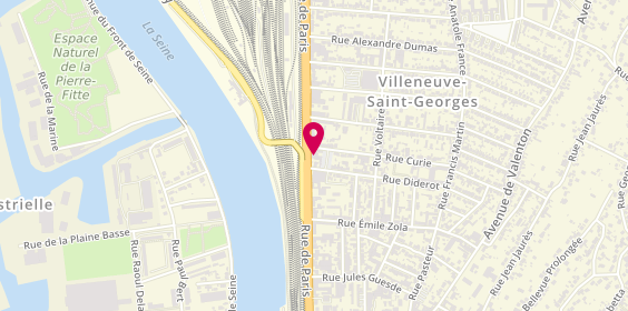 Plan de Centre contrôle technique DEKRA, 172 Rue de Paris, 94190 Villeneuve-Saint-Georges