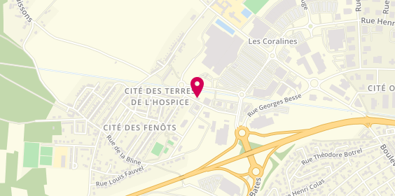 Plan de DEKRA, 8 Rue Rene Miet Zone Industrielle Nord, 28100 Dreux