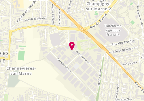Plan de Autovision, 10 Rue Condorcet, 94430 Chennevières-sur-Marne